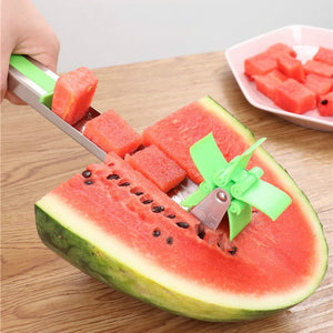 Originality Fruit Watermelon Slicer Cutter Tongs Corer