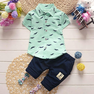 Summer Short Sleeve Cotton Cool Baby Outfit For Boy