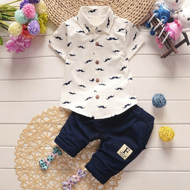 Summer Short Sleeve Cotton Cool Baby Outfit For Boy