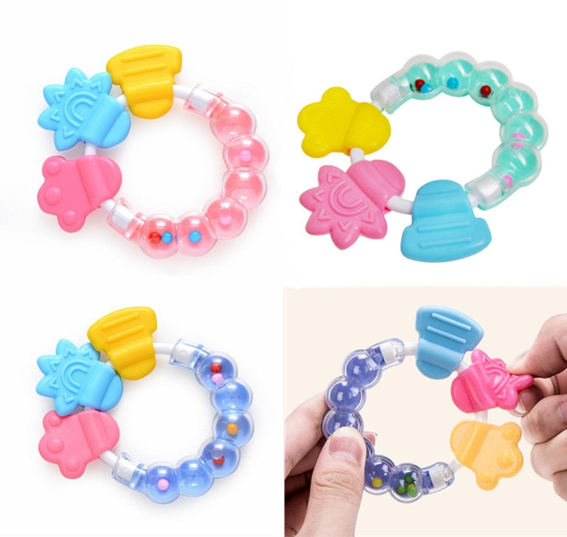 Newborn Baby rattles Teether Toy Teeth Biting