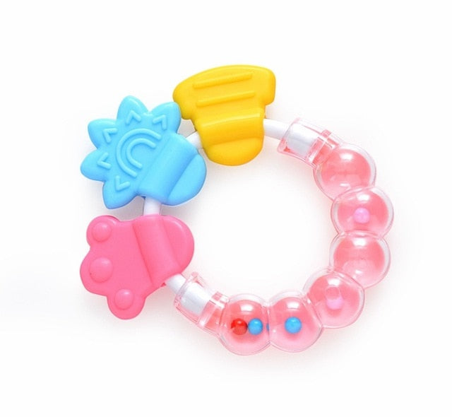 Newborn Baby rattles Teether Toy Teeth Biting