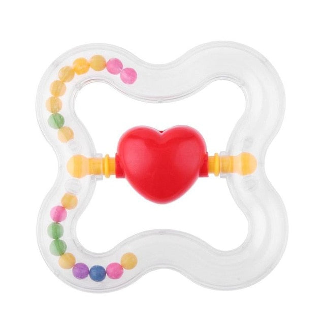 Baby Toys Plastic Silicone Hand Jingle Shaking Bell