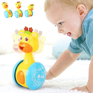 Baby Rattles Tumbler Doll Toys Bell Music Learning Education Toys