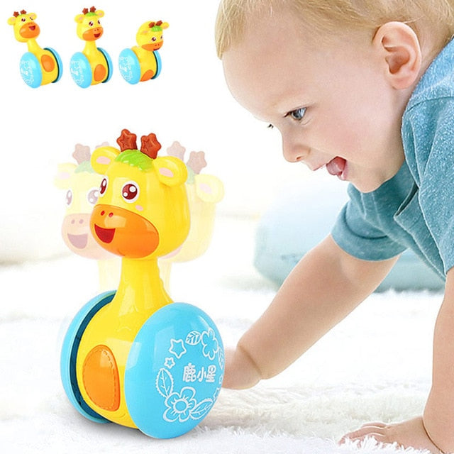 Baby Rattles Tumbler Doll Toys Bell Music Learning Education Toys