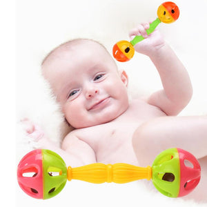 Dumbell Plastic Hand Bell Early Development Baby Toys